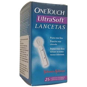 ONE TOUCH ULTRA SOFT C/25 LANCETAS