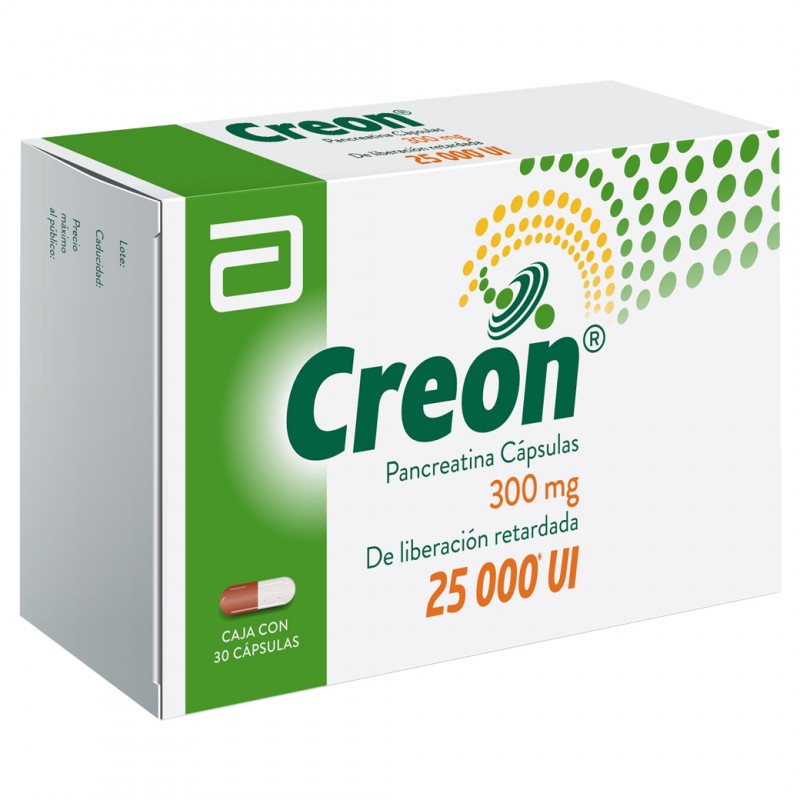 CREON 300 MG 25000 U C/30 CAPS