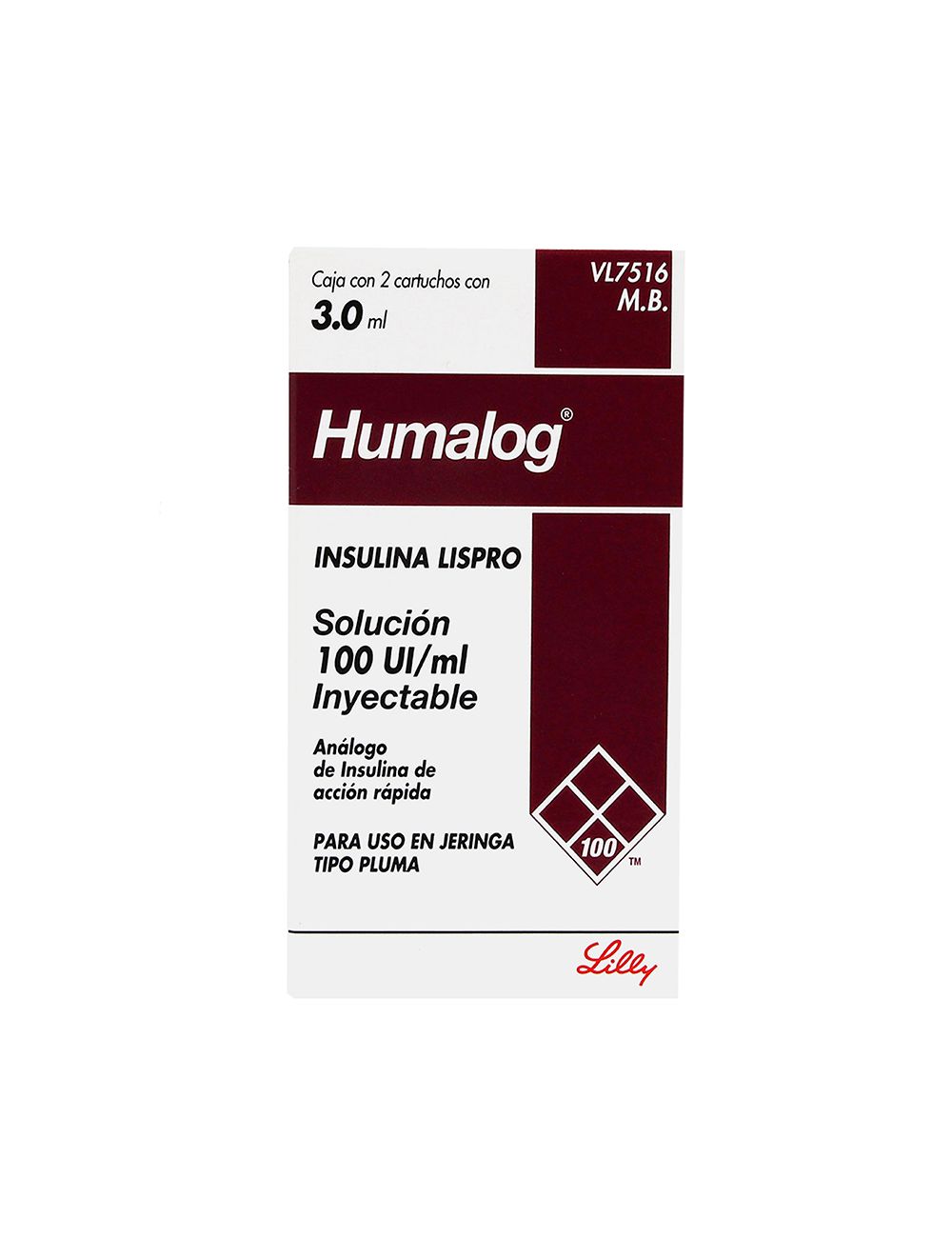 HUMALOG 100UI CART C/2 3ML