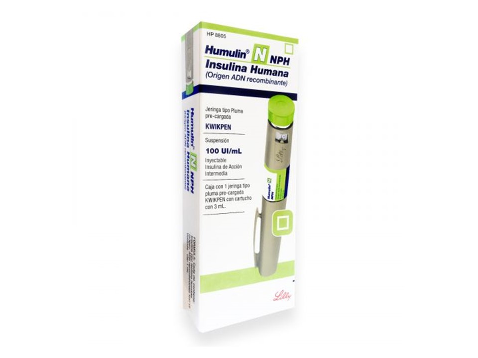 HUMULIN N KWIKPEN INY JERINGA TIPO PLUMA3ML 100UI/ML