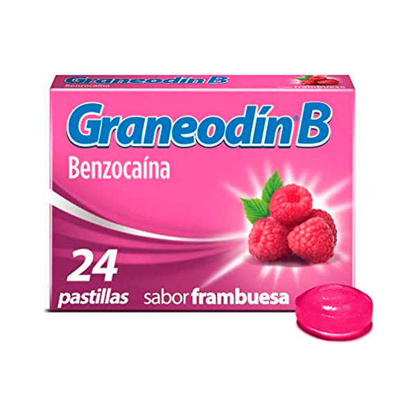 GRANEODIN B FRAMBUESA C/24 TABS.