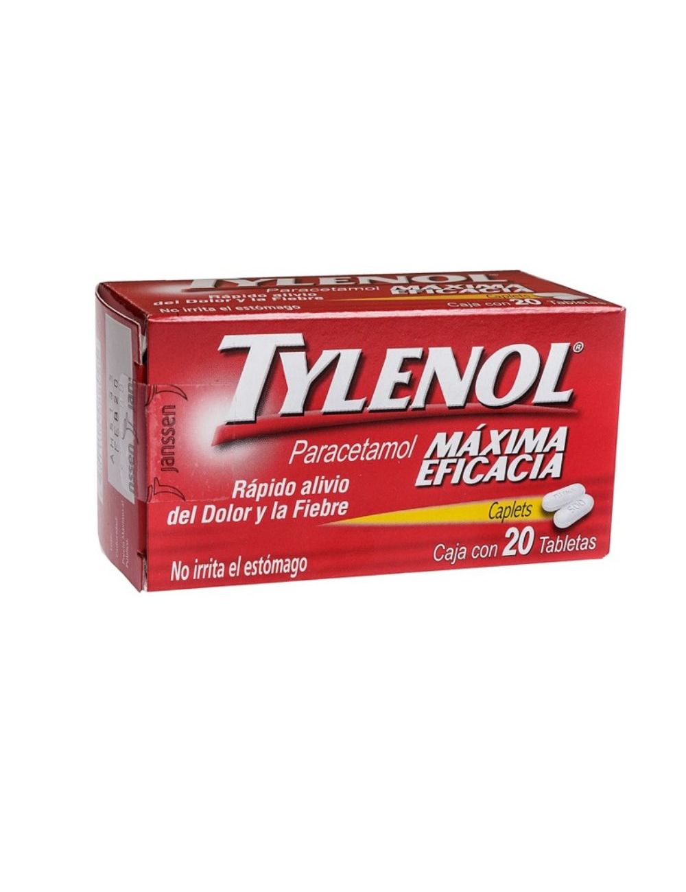 TYLENOL 500 MG C/20 T 