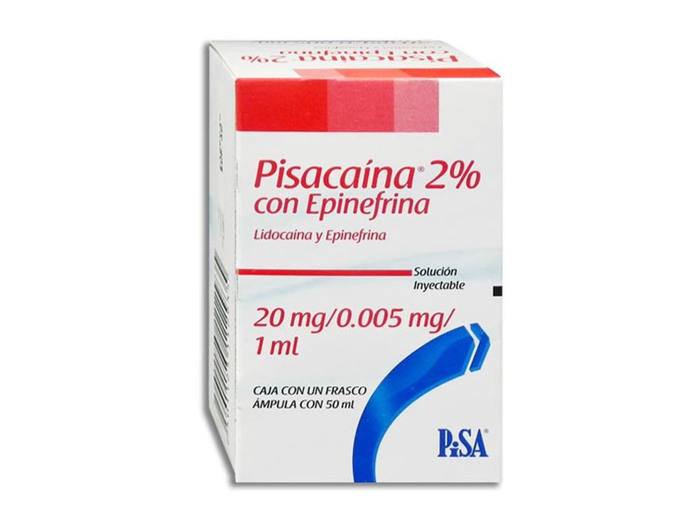 PISACAINA 2% 50 ML FCO AMP 