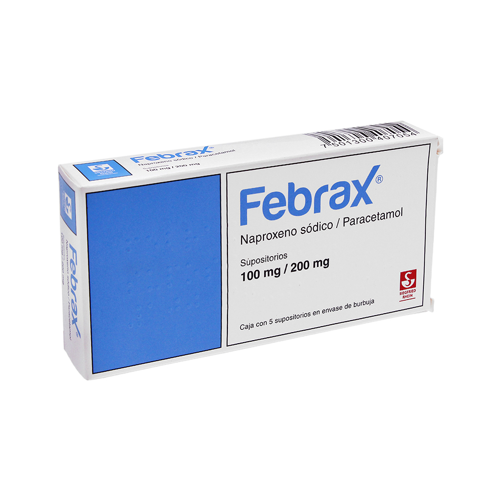 FEBRAX SUPOSITORIOS 100 MG C/5