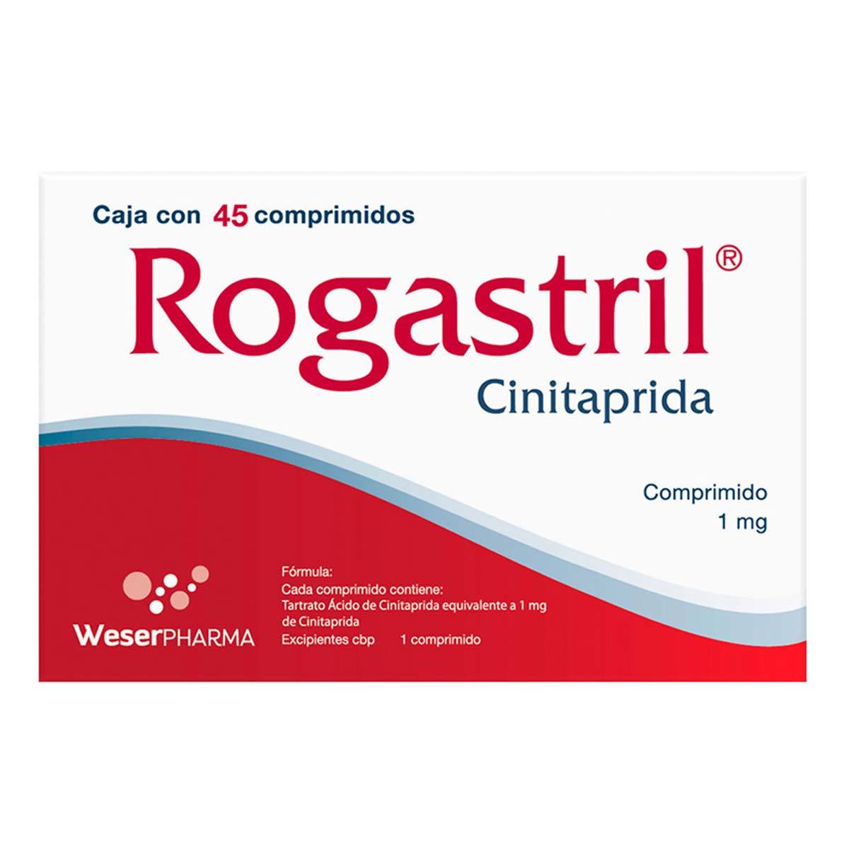 ROGASTRIL 1MG C/45 TAB