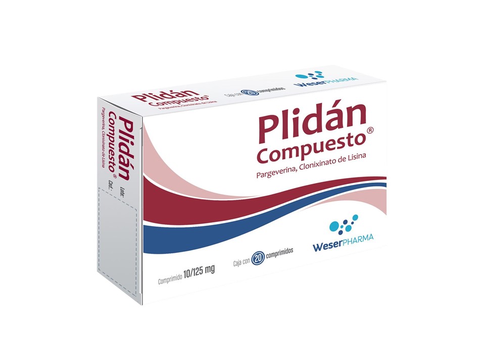 PLIDAN COMP 10/125 MG C/20 GRAG