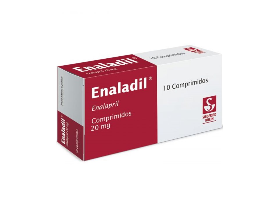 ENALADIL 20MG C/10 COMP