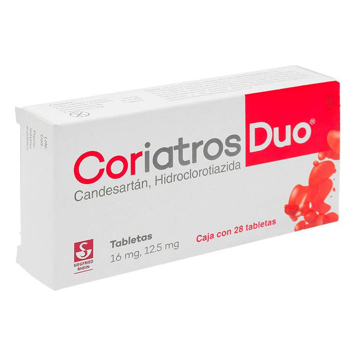 CORIATROS DUO 28 T 16 MG/12.5 MG