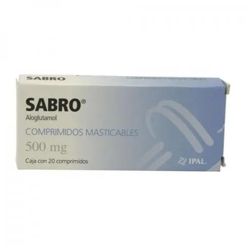 SABRO 500 MG C/20 COMP MAST