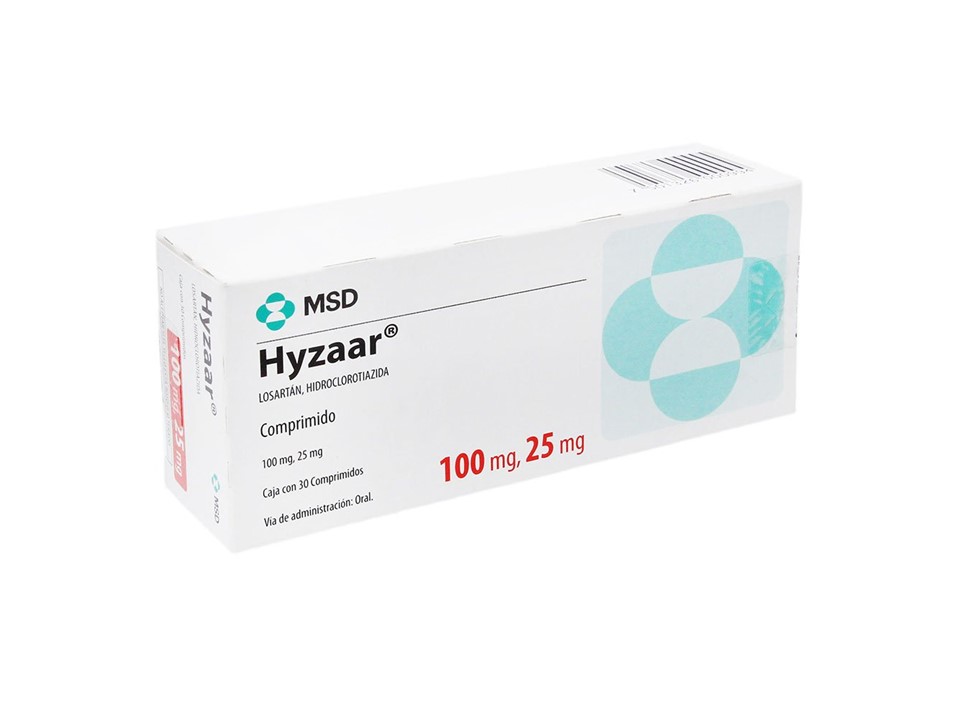 HYZAAR 100 MG/25 MG C/30 COMP 