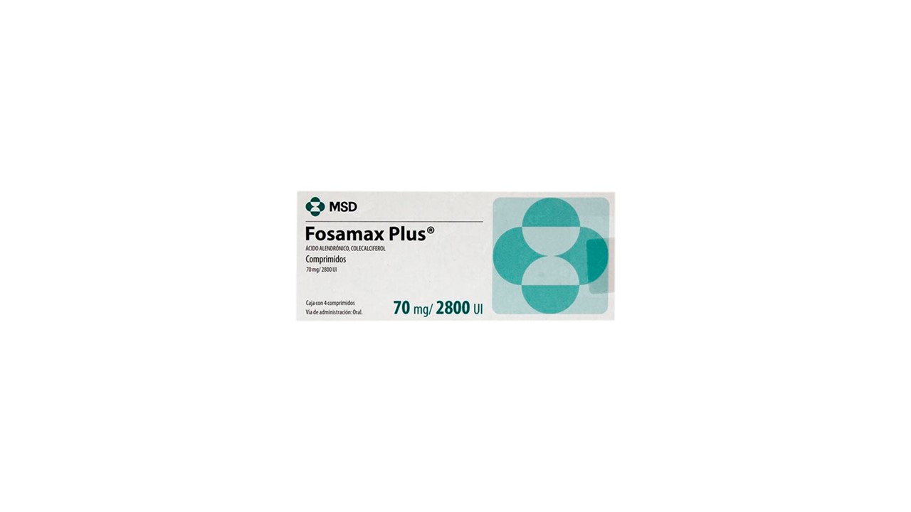 FOSAMAX PLUS 70MG/2800 C/4