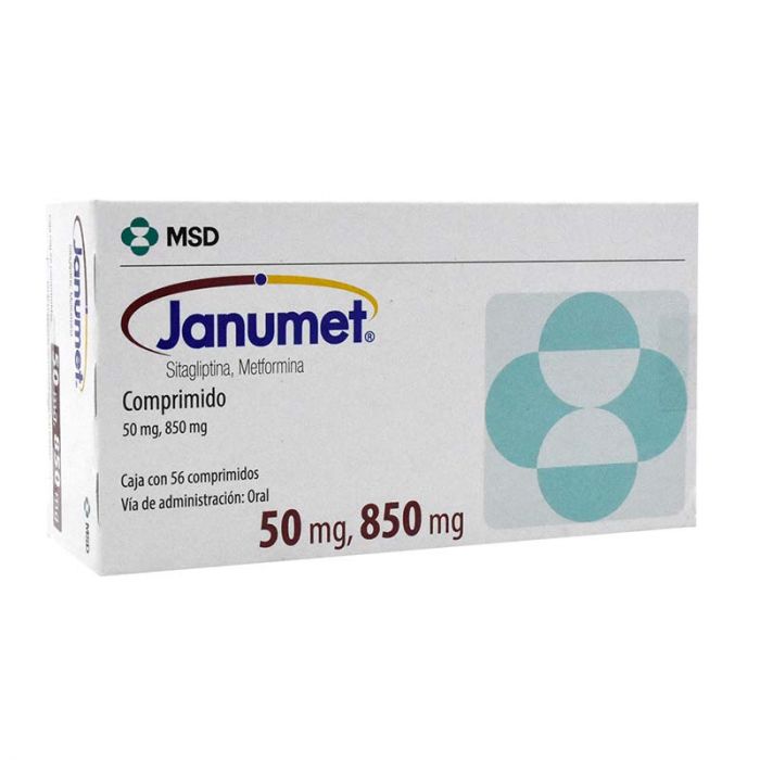 JANUMET 50 MG/850 MG C/56 COMP