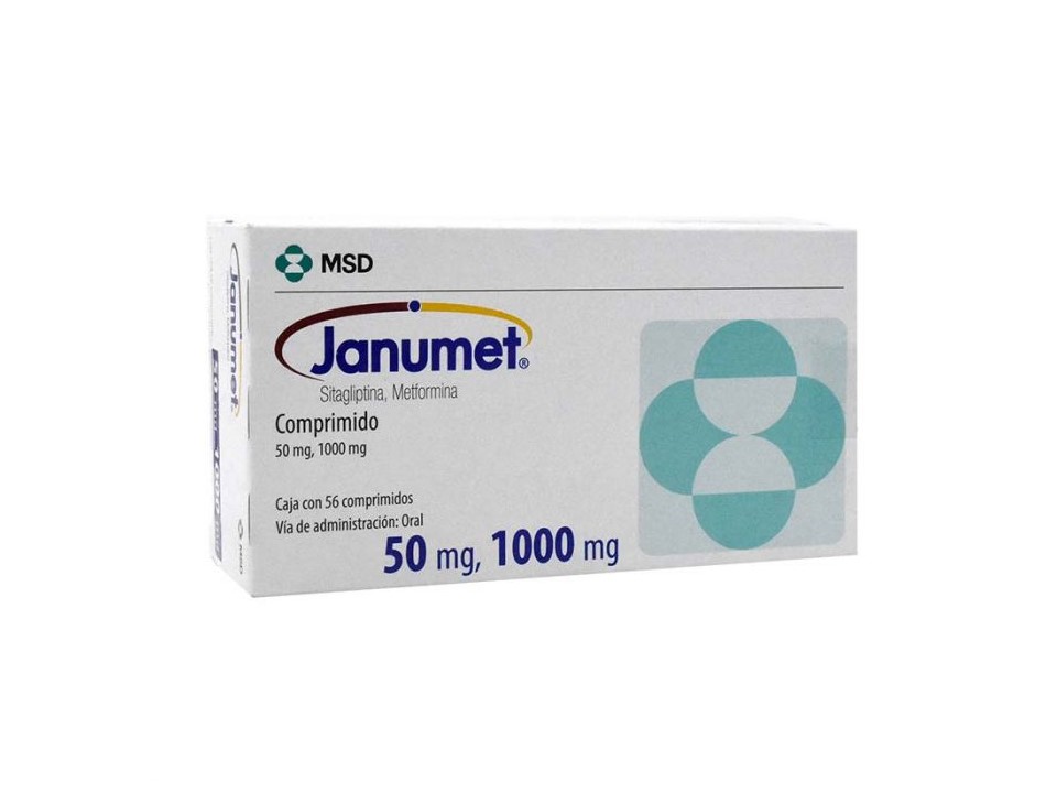 JANUMET 50 MG/1000 MG C/56 COMP