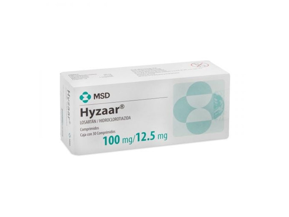 HYZAAR 100 MG/12.5 MG C/30 COMP