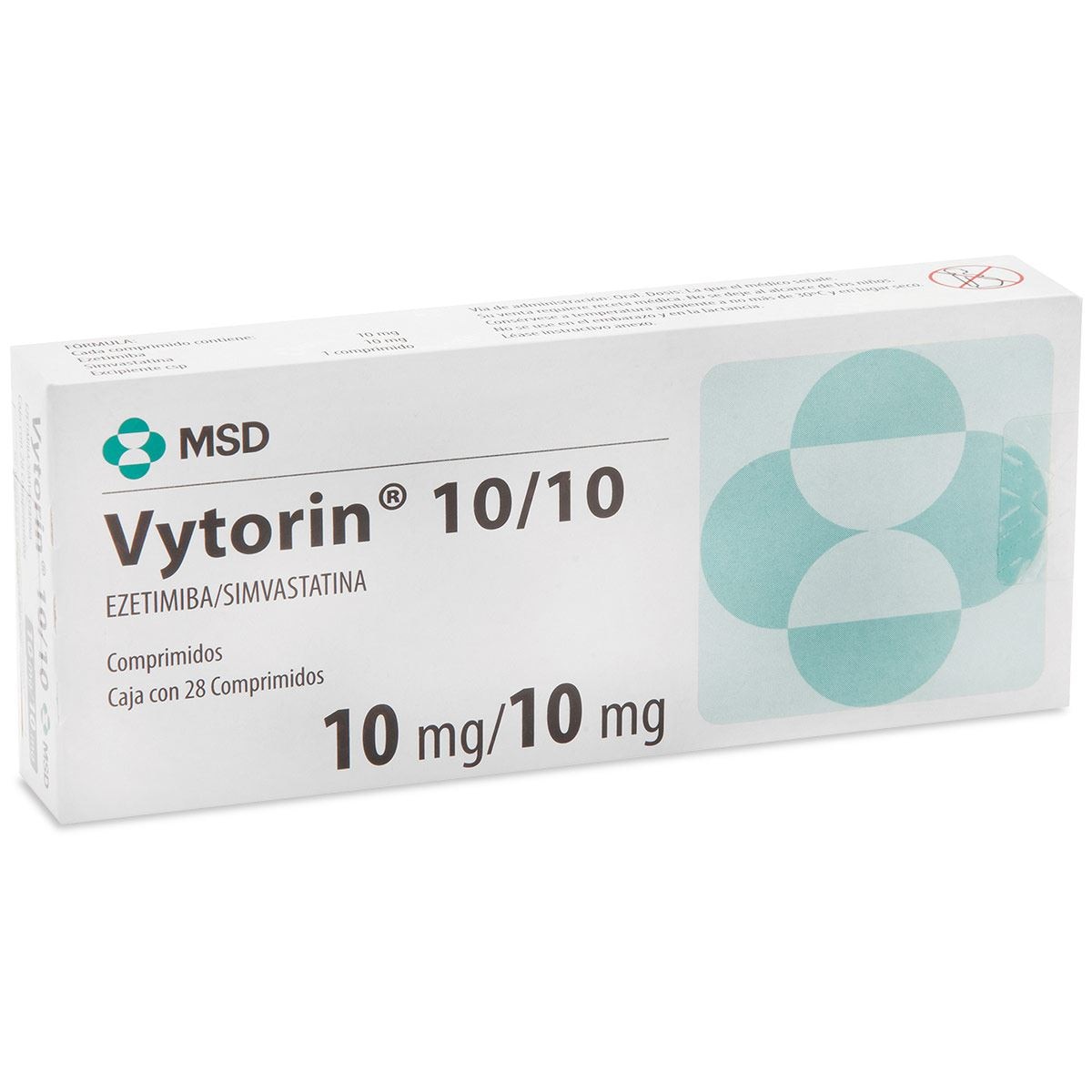 VYTORIN 10 MG/10 MG C/28 COMP