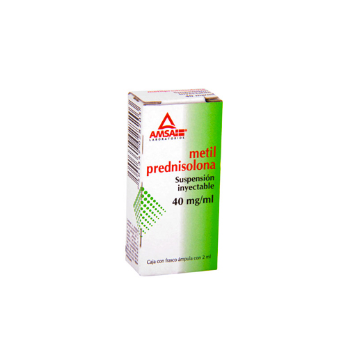 ACETATO DE METILPREDNISOLONA SUSPENSION INYECTABLE 40 MG/ 1 ML