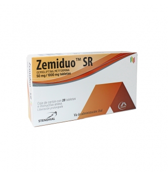 ZEMIDUO SR 50 MG/1000 MG C/28 T