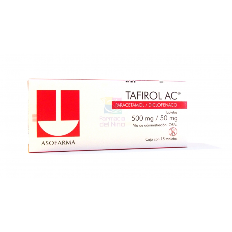 TAFIROL AC 500 MG/50 MG C/15 T