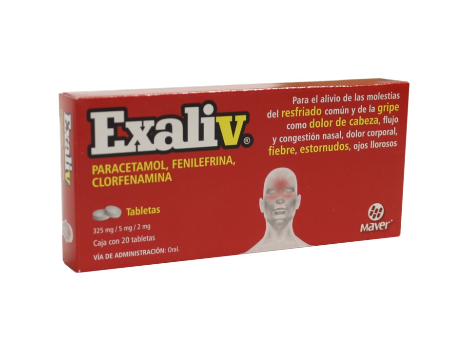 EXALIV 325/5/2 MG C/20 T