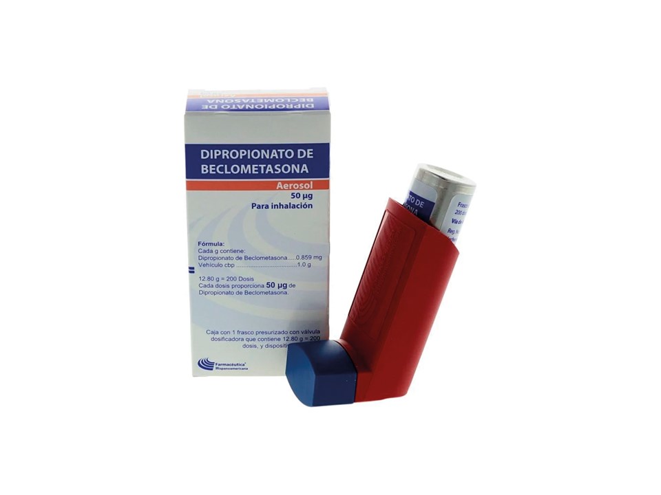 DIPROPIONATO DE BECLOMETASONA 50 MG AEROSOL