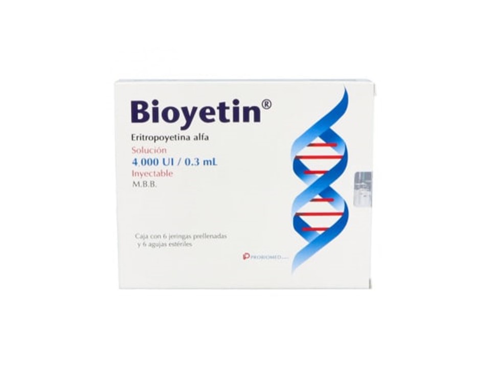 BIOYETIN 4000UI /3 ML  C/6 JGA PRELLENADA