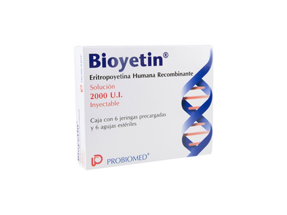 BIOYETIN 2000UI  / 3ML C/6 JERINGA PREL