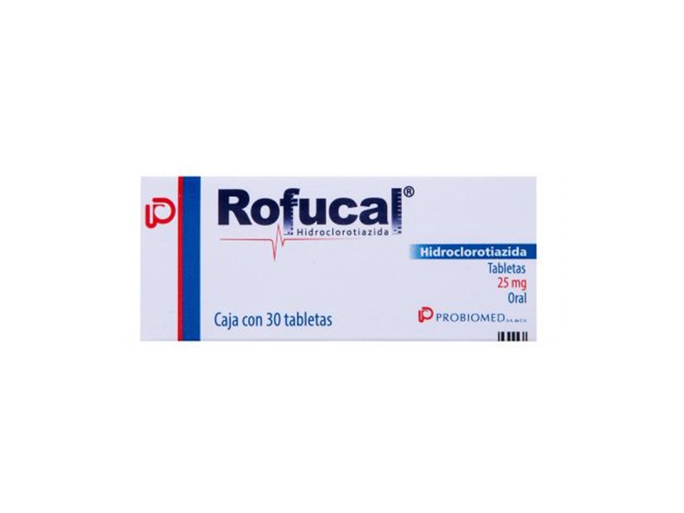 ROFUCAL HIDROCLOROTIAZIDA 25MG C/30 TABS