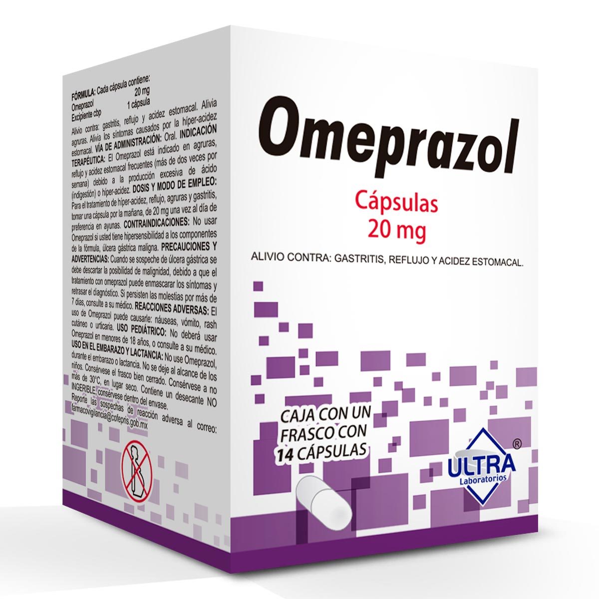 OMEPRAZOL 20 MG CON 14 CAPS