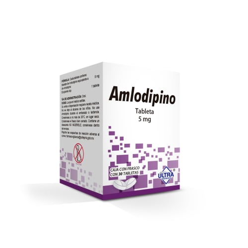 AMLODIPINO  TABLETAS 5MG C/30