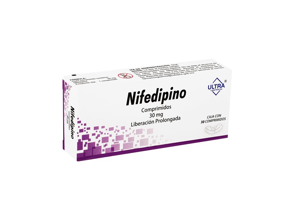 NIFEDIPINO 30 MG 30 COM