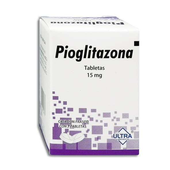 PIOGLITAZONA 15MG C/7TAB