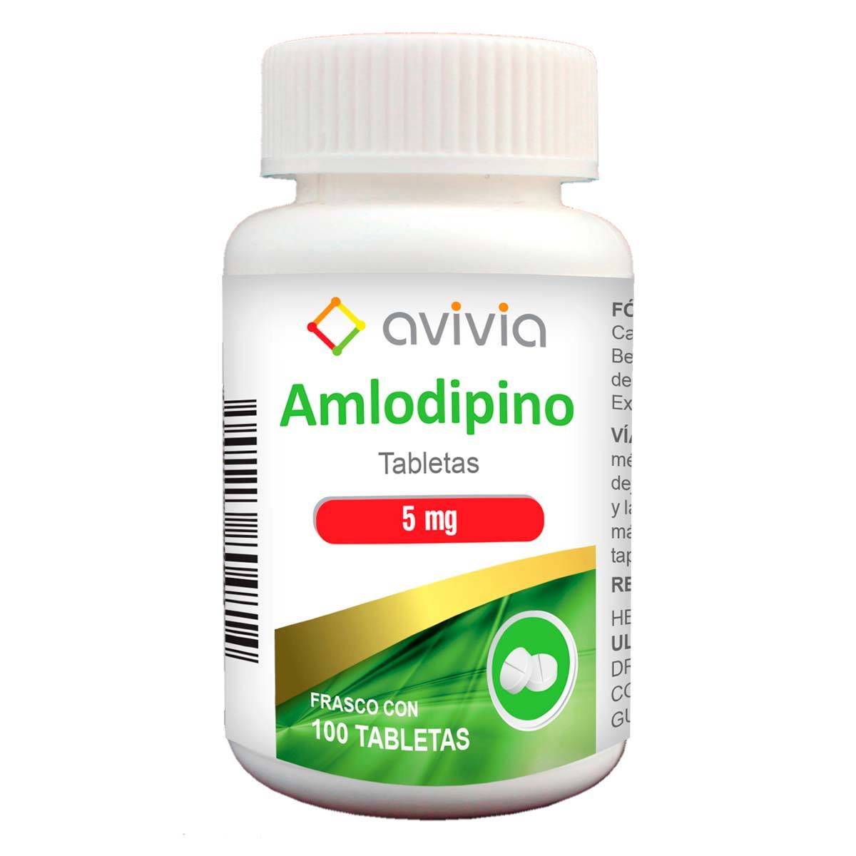 AMLODIPINO 5MG 100 TAB