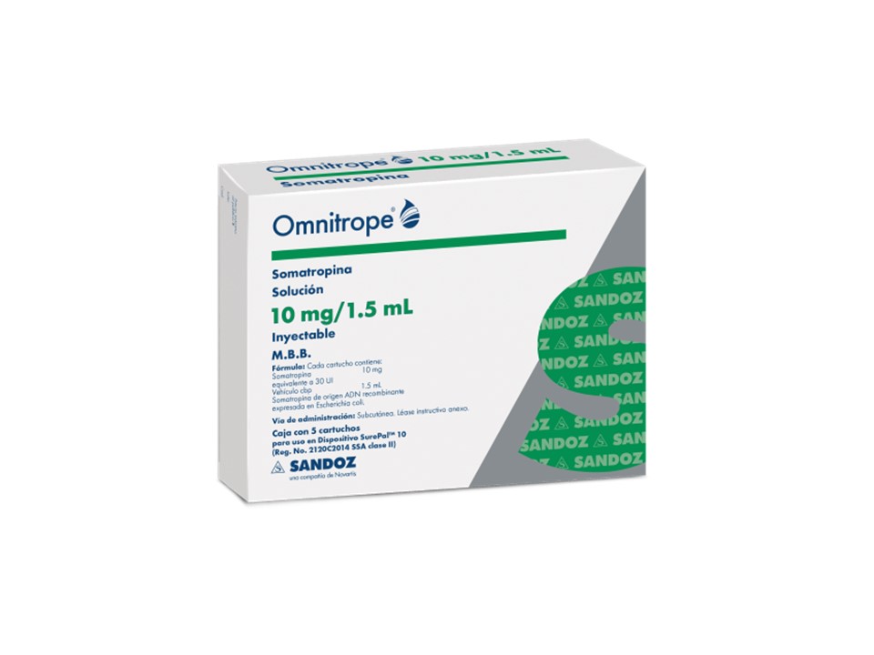 OMNITROPE 5 CARTUCHO 10MG/ 1.5 ML SOL. INY. SUREPAL