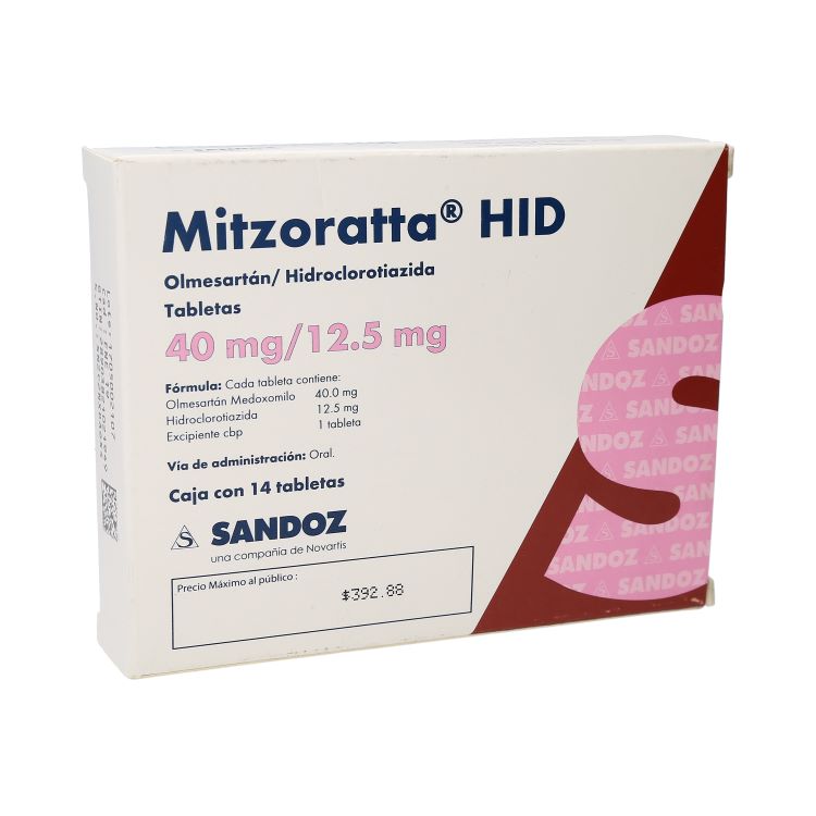 MITZORATTA HID 40/12.5 MG C/14 T