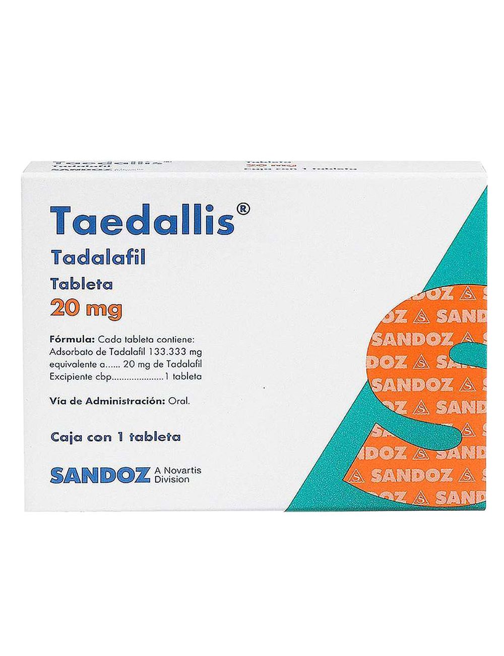 TAEDALLIS 20 MG  1 TABLETA