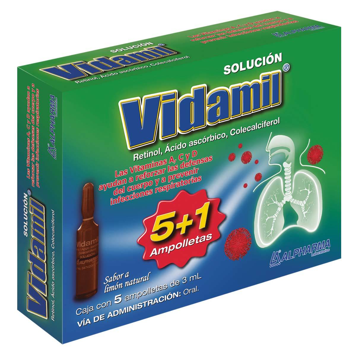 VIDAMIL LIMON AMP ORAL 5X3ML