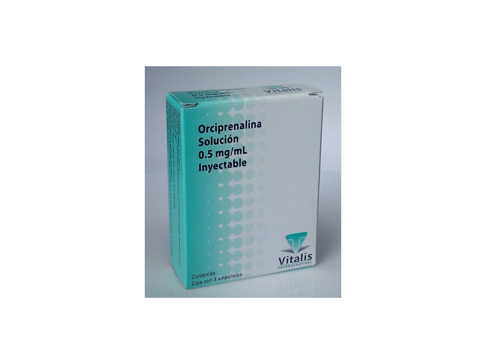 ORLIN ORCIPRENALINA 0.5 MG /1.0 ML C/3 AMP