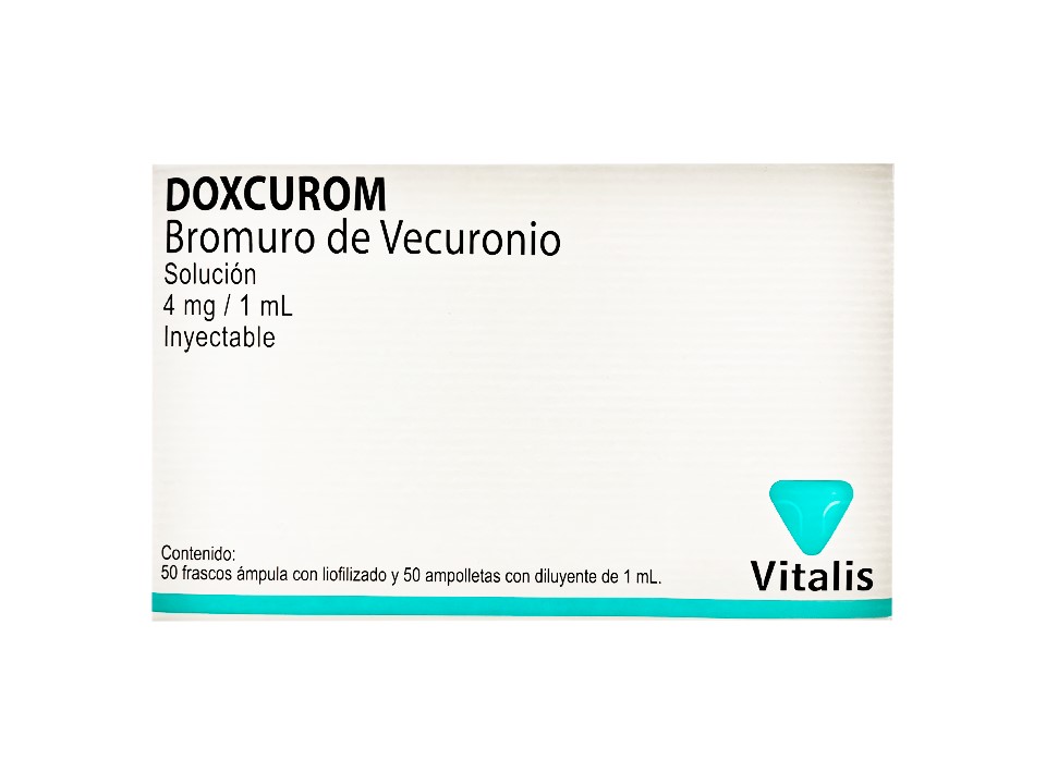 DOXCUROM SOL. INY. C/50 AMP 4 MG/ML