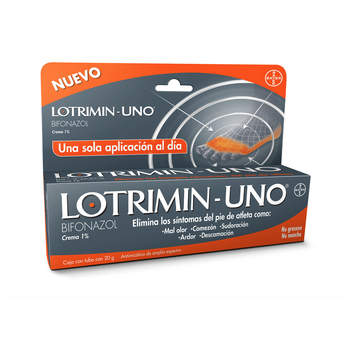 LOTRIMIN UNO BIFONAZOL 1G CREM 20GBIFONAZOL