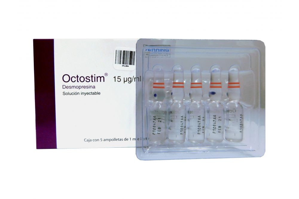 OCTOSTIM 15MCG 1.0ML C/5 AMPS