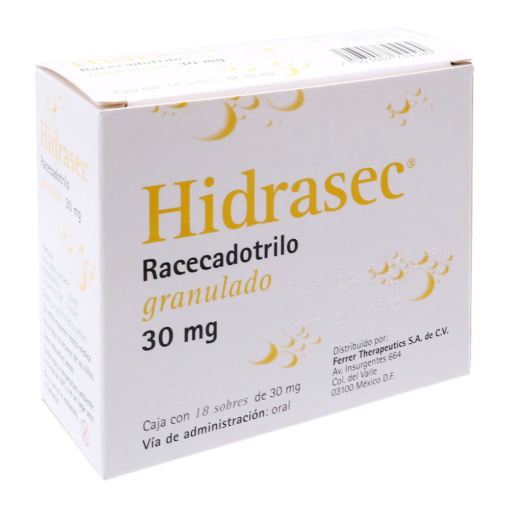 HIDRASEC 30 MG C/18 SOBRES