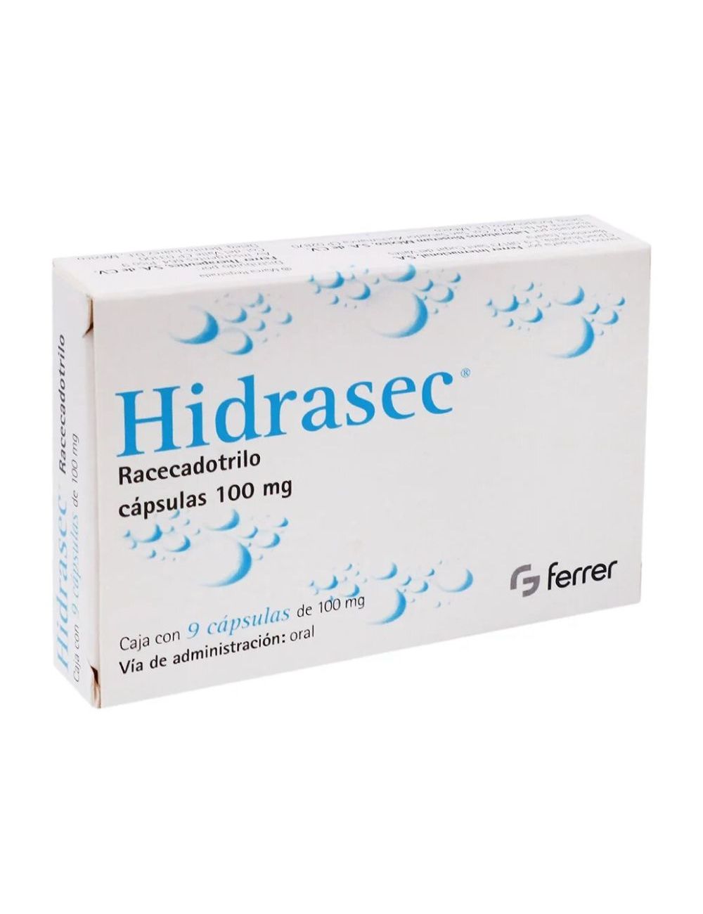 HIDRASEC 100 MG C/9 CAP