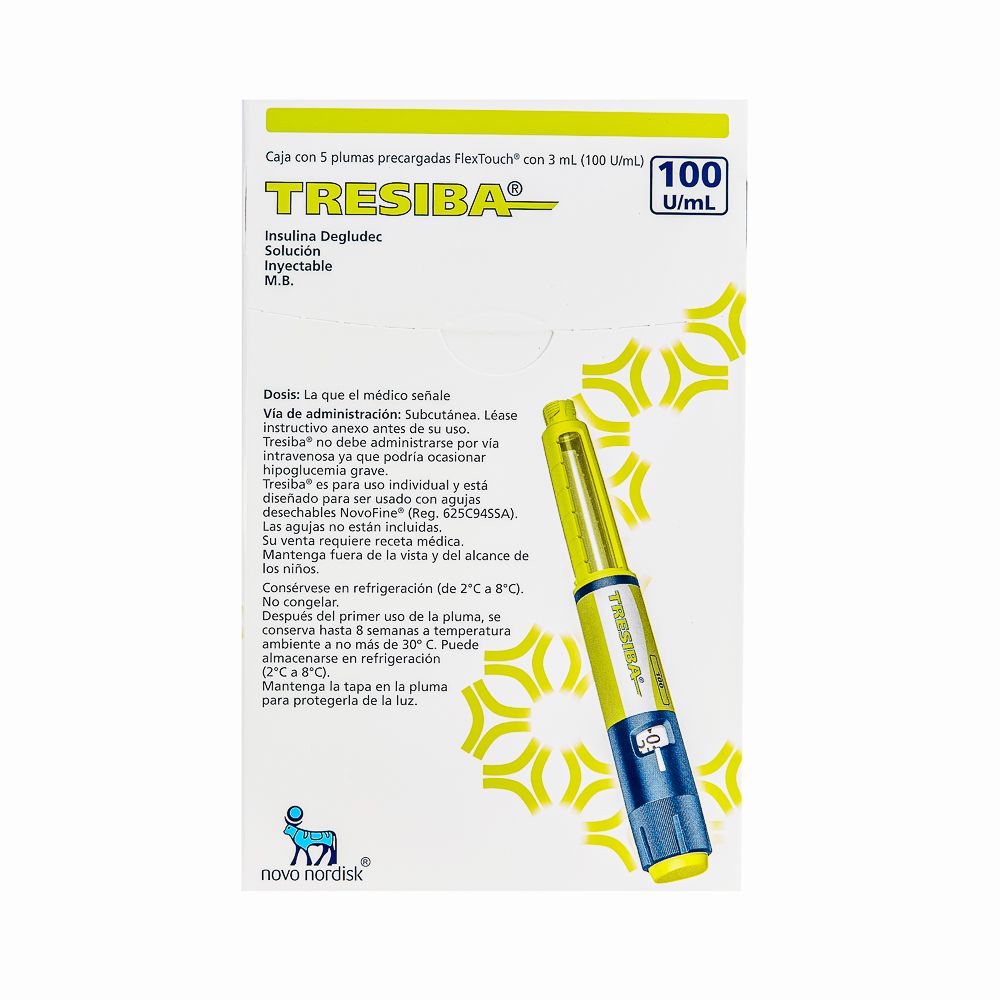 TRESIBA FLEX TOU 100 U/ML C/5 PLUMAS PRECARGADAS