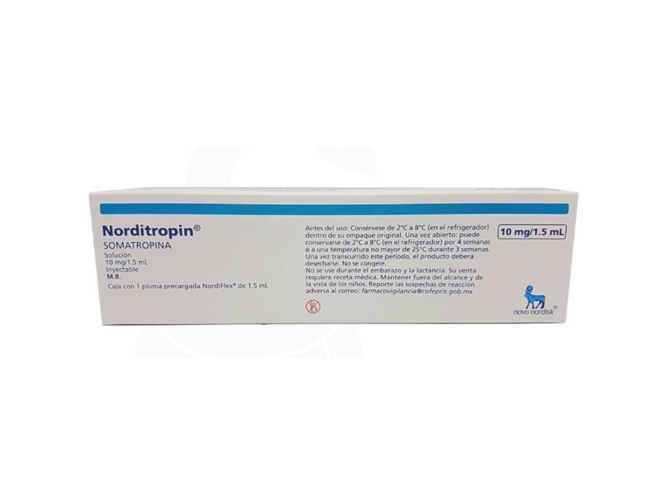 NORDITROPIN NORDIFLEX 10 MG/1.5 ML C/ 1 PLUMA PRECARGADA