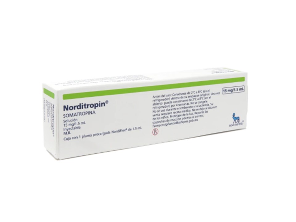 NORDITROPIN NORDIFLEX 15 MG/1.5 ML C/1 PLUMA PRECARGADA