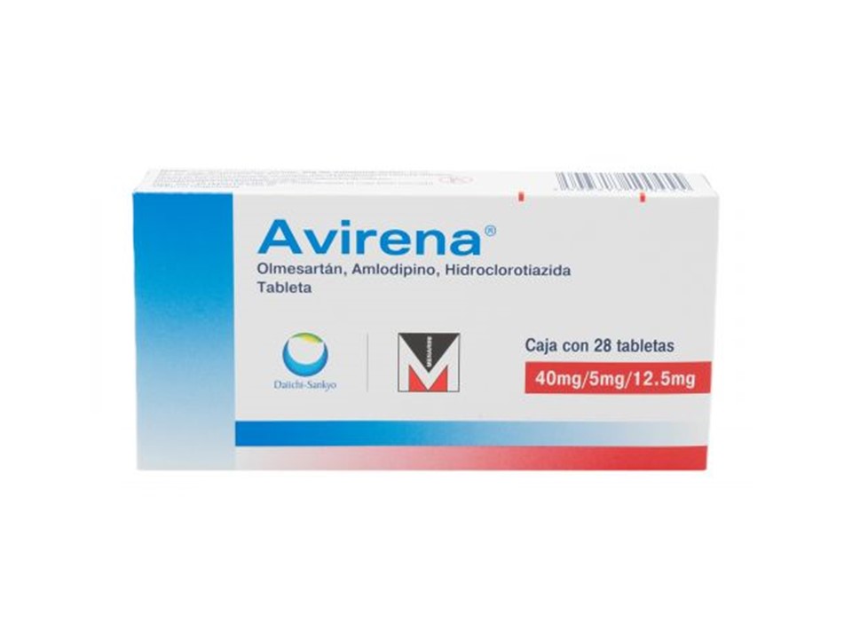 AVIRENA 40 MG/5 MG/12.5 MG C/28 T