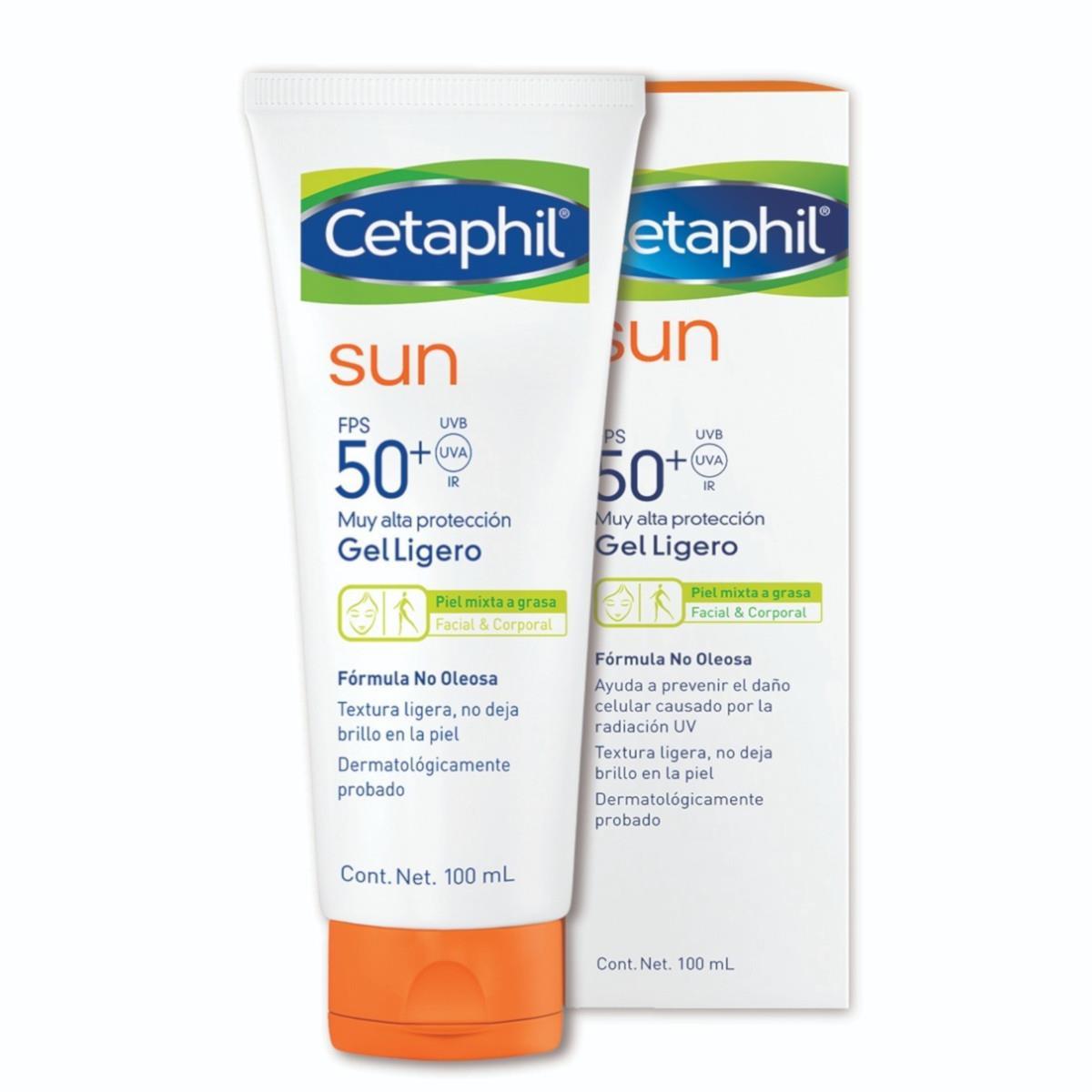 CETAPHIL SUN FPS 50+ GEL LIGERO 100 ML