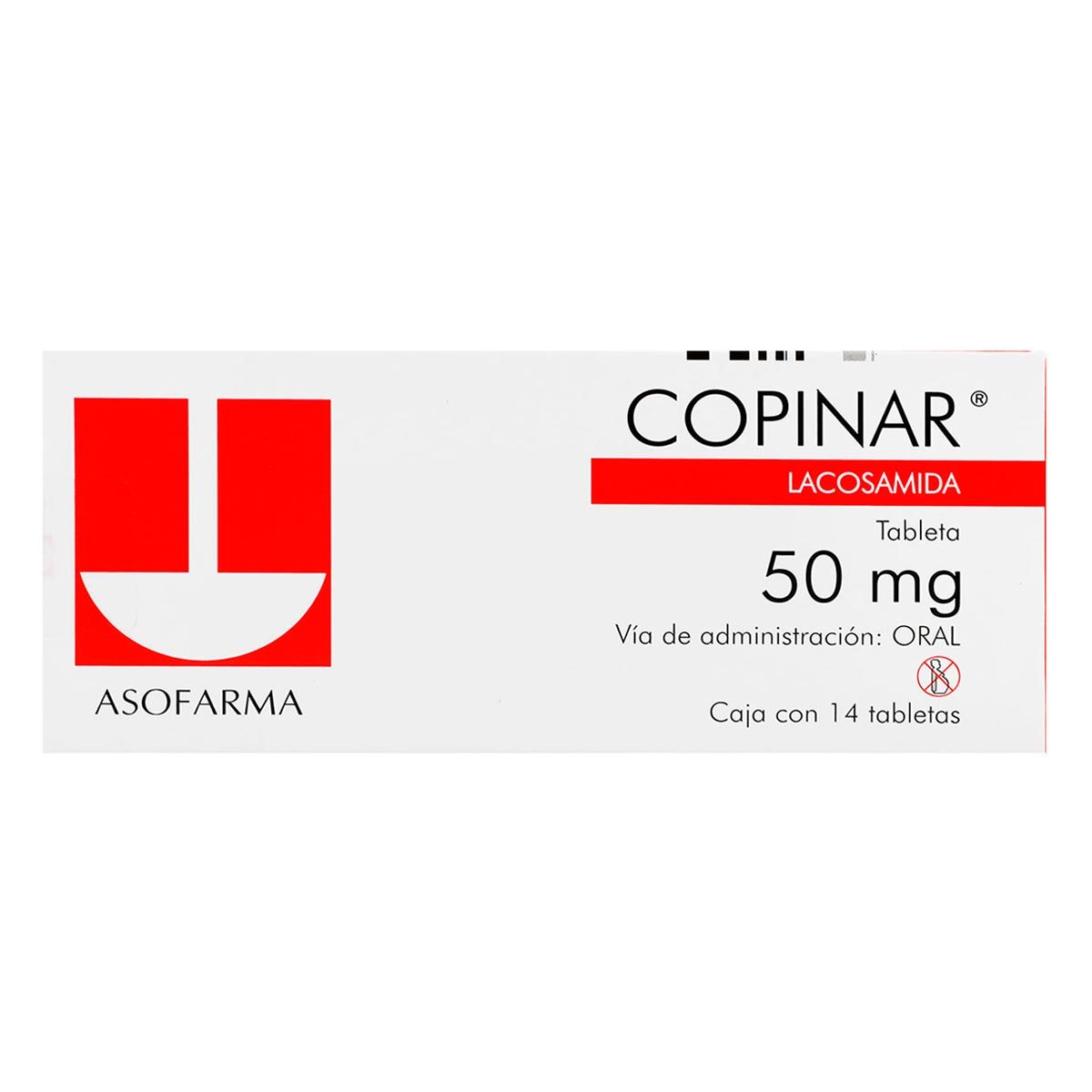 COPINAR 50 MG C/14 T