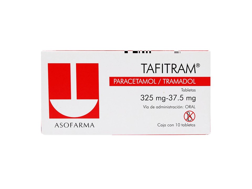 TAFITRAM 325 MG/37.5 MG C/10 T