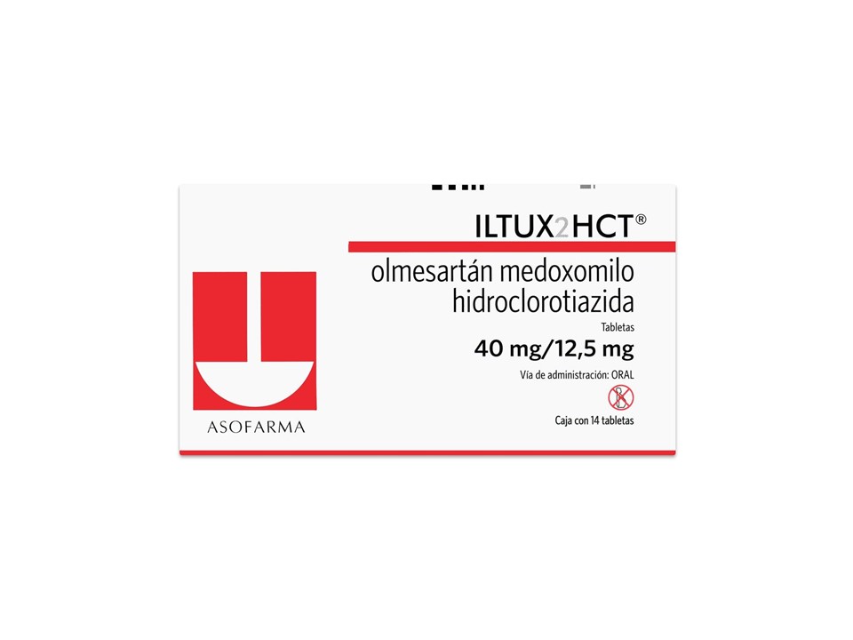 ILTUX2HCT 40 MG/12.5 MG C/14 T